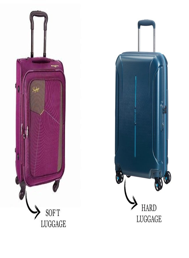 Fambal 28" Zippered PVC Transparent Suitcase Covers Protectors, Waterproof Dustproof Trolley Luggage Suitcase Size Large Check-in Bag (Pack of 1) (68x46x33cms) - Image 5